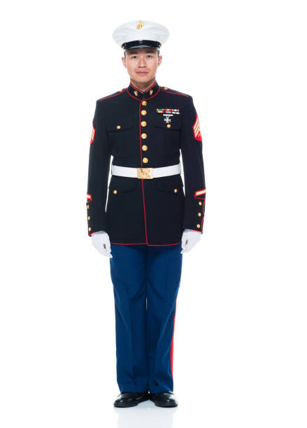 istock US Marine in uniform with hands by side 951316856