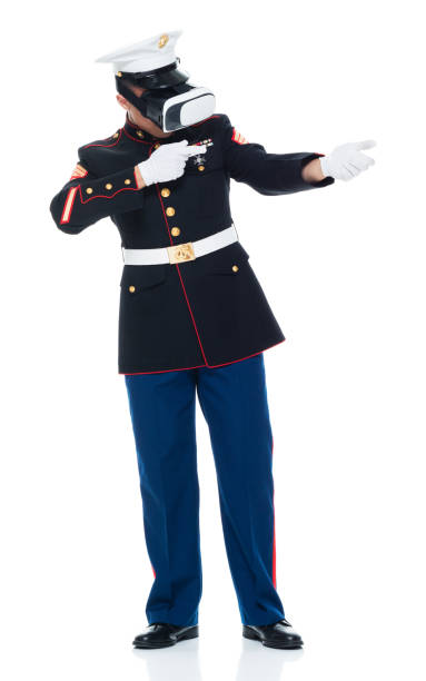 istock US Marine in uniform wearing VR headset 951317072