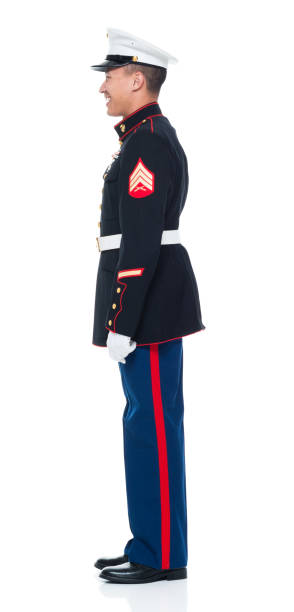 istock US Marine in uniform with hands by side 951319198