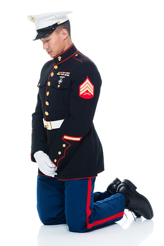 US Marine in uniform