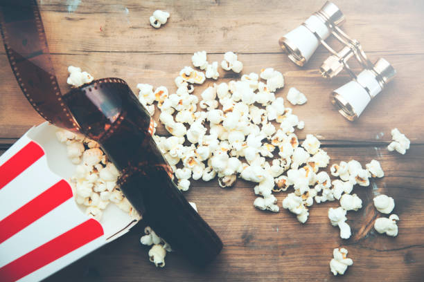 istock Cinema clapper film and  popcorn 951322112