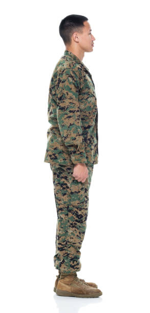 istock US Marine in uniform standing with hands by side 951325204