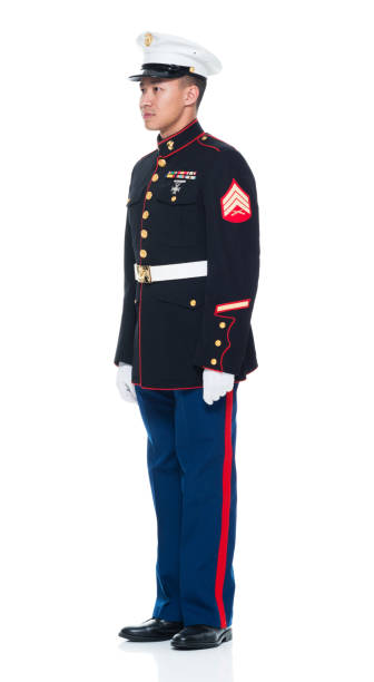 istock US Marine in uniform with hands by side 951331304