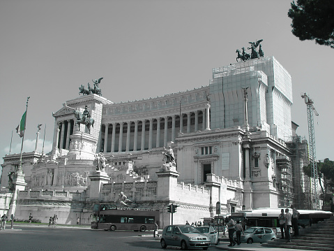 Altar of the Fatherland - Statue of Victor Emmanuel II - Vittoriano - Rome - Italy