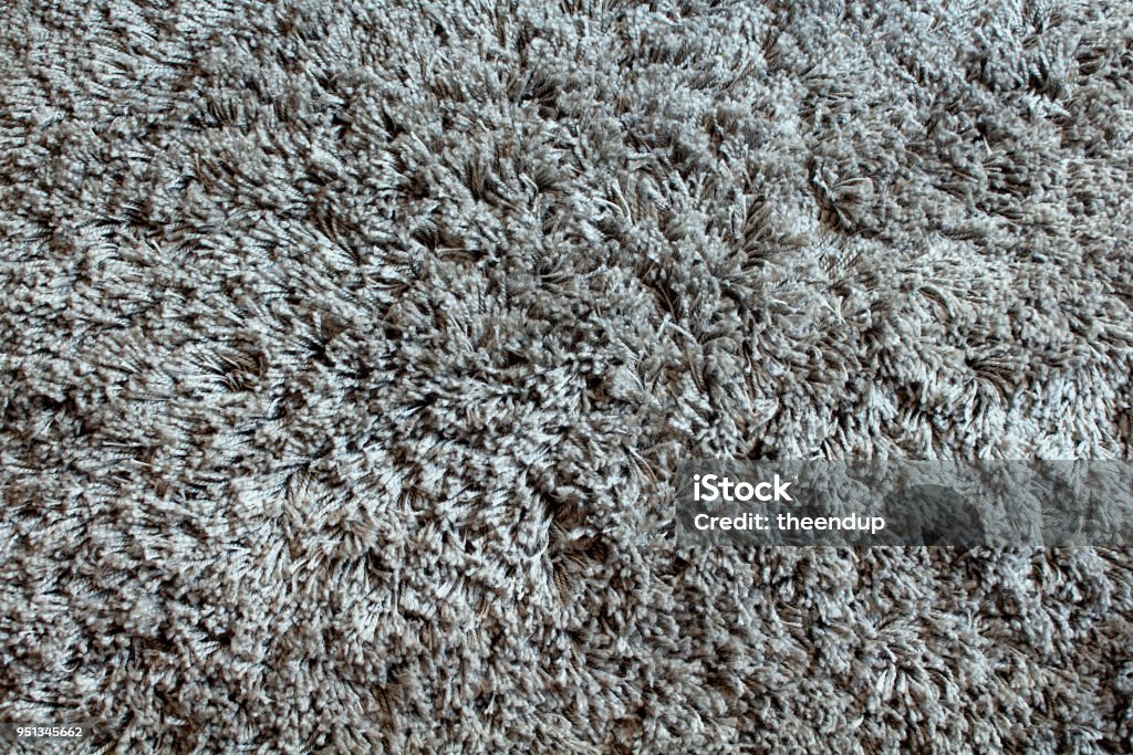 Close up view of wool, grey rug / carpet background Carpet - Decor Stock Photo