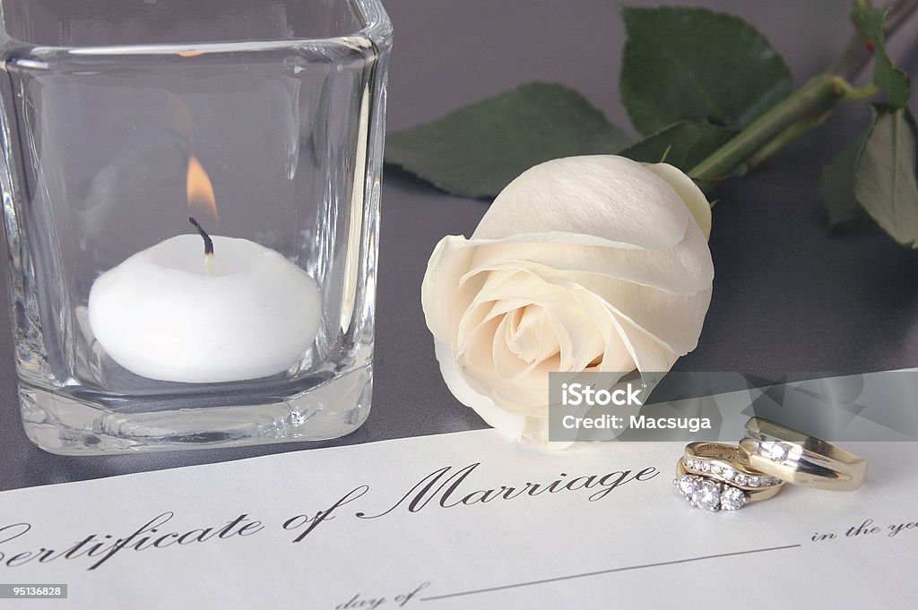 Wedding Rings 1  Candle Stock Photo