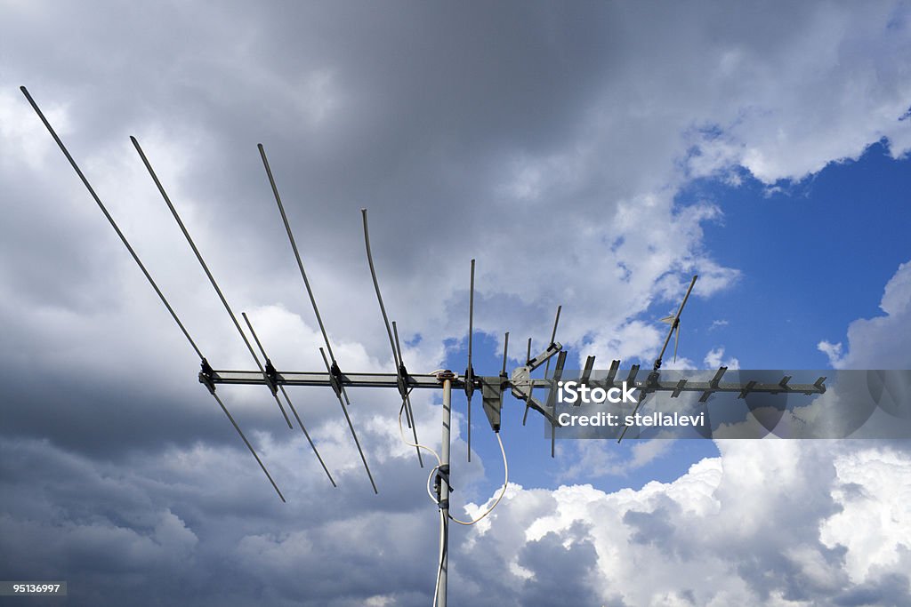 Antena de Televisão - Royalty-free Antena - Equipamento de Telecomunicações Foto de stock