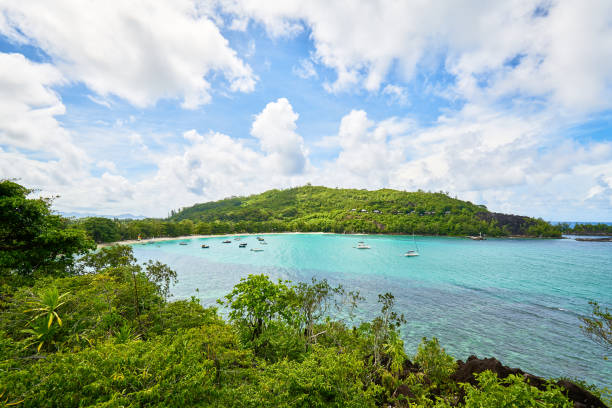 istock View on Port launay beach from Cap ternay Road (Port Launay Mari 951389084