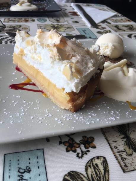istock Coconut pie with cream and White choc 951395996