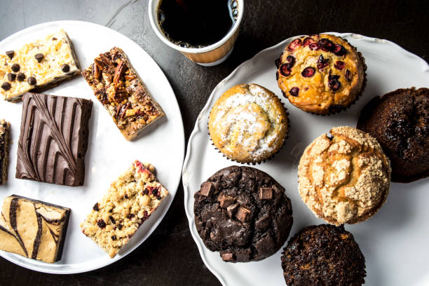 istock Bakery Muffins And Deserts Tray Assortment 951396060
