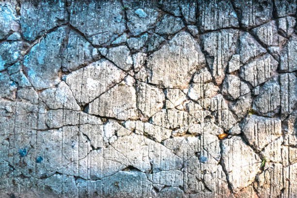 Asphalt with cracks
