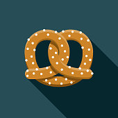 istock Pretzel Flat Design Carnival Icon with Side Shadow 951430416