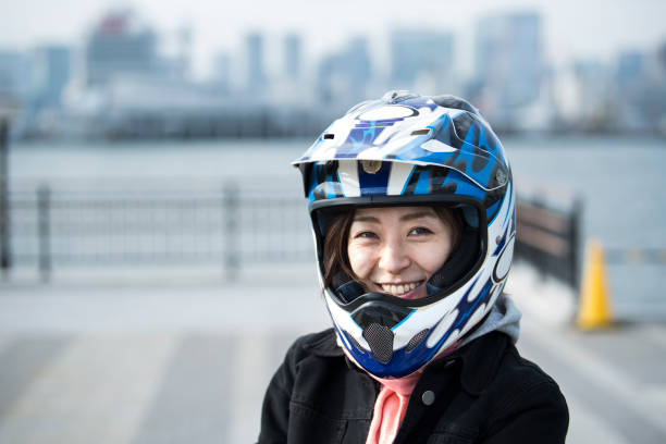 istock A female rider looking at the camera. 951431418