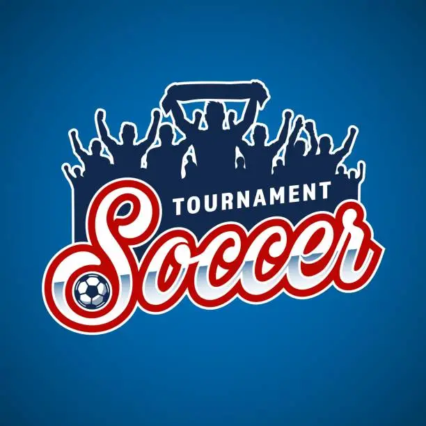 Vector illustration of Seoccer fans emblem