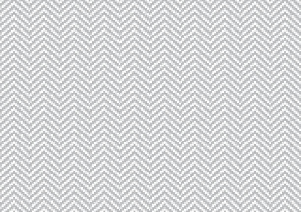 herringbone twil gray and white color 01 Herringbone twill fabric grey and white color for garment,vector background woven fabric stock illustrations
