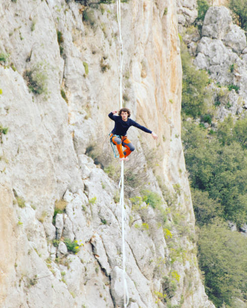 istock Walk a line in the sky.Turkish Highline Carnival in Antalya. 951441236
