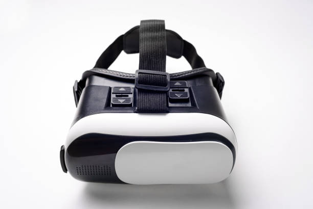 istock Virtual Reality glasses with smartphone, on white background. vr gadget concept. 951444530