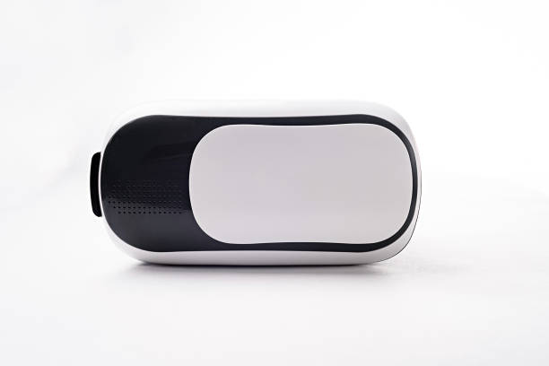 istock Virtual Reality glasses with smartphone, on white background. vr gadget concept. 951444582