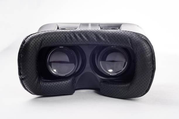 istock Virtual Reality glasses with smartphone, on white background. vr gadget concept. 951444604