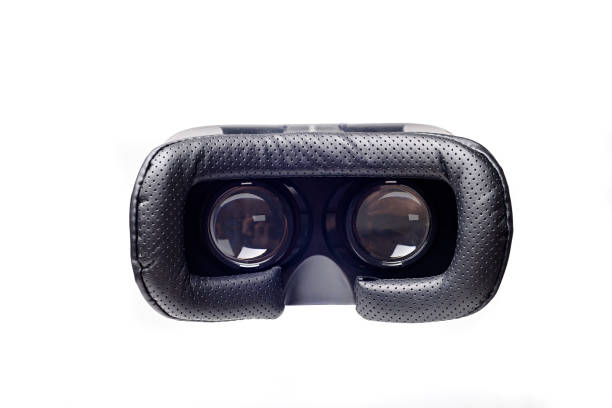 istock Virtual Reality glasses with smartphone, on white background. vr gadget concept. 951444614