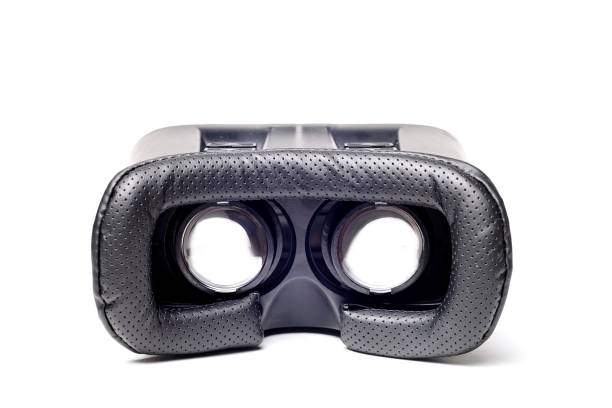 istock Virtual Reality glasses with smartphone, on white background. vr gadget concept. 951444634
