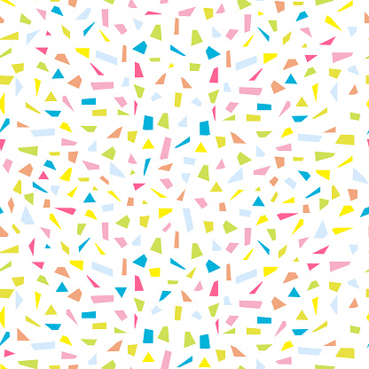 Abstract Confetti Seamless Background Stock Illustration - Download ...