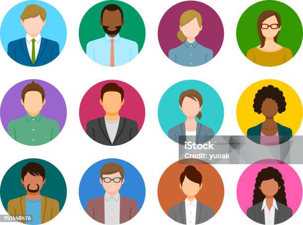People Cons Stock Illustration - Download Image Now - People, Icon Symbol, Avatar