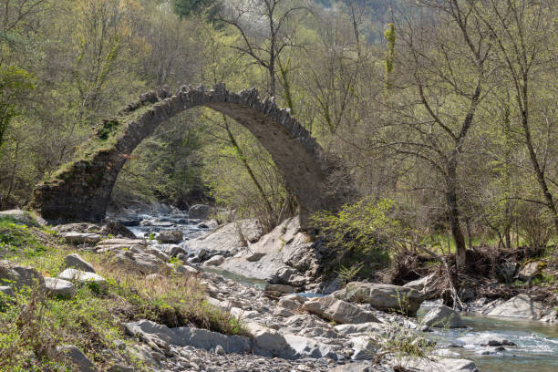 istock The arch bridge in mountains, Alps, Italy 951451804