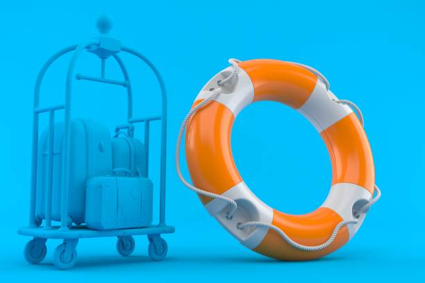 istock Hospitality background with life buoy 951455828