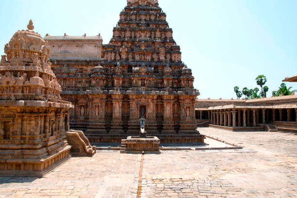 istock Airavatesvara Temple complex, Darasuram, Tamil Nadu, India. View from North. 951458596