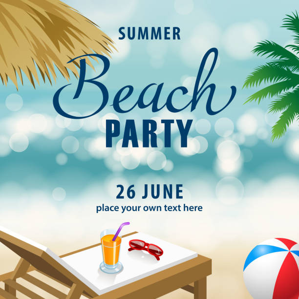 illustrations, cliparts, dessins animés et icônes de été beach party - floatation device flash