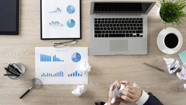 istock Crisis at work, businessman trying to create new successful business strategy 951480956