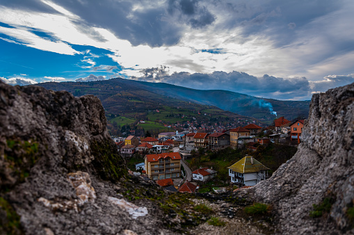 View to the city of Travnik from the fortress