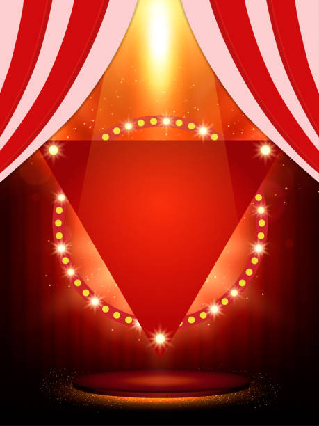 istock Poster Template with retro casino banner. Design for presentation, concert, show 951504096