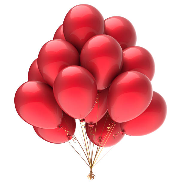 istock Red balloons bunch balloon 951504226