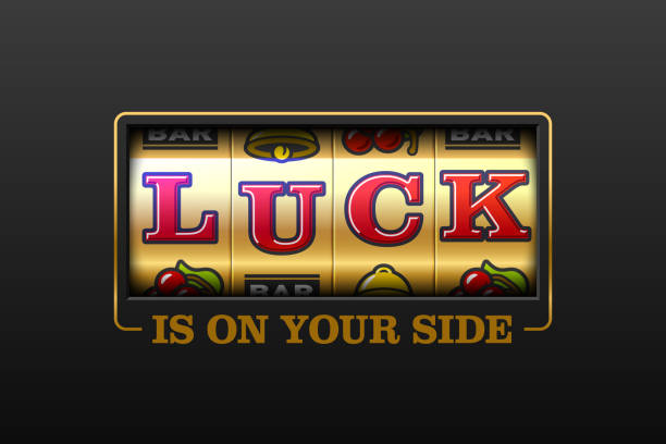 ilustrações de stock, clip art, desenhos animados e ícones de luck is on your side, slot machine games banner - wheel incentive spinning luck
