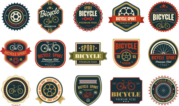 enlace Caucho medianoche Logo De Bicicleta Vectores Libres de Derechos - iStock