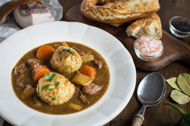 istock Scandinavian Venison Hunters Stew with Bacon and Onion Dumplings 951520238