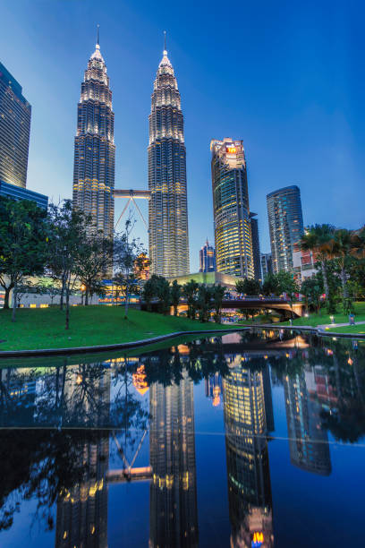 istock Blue hour view of KL Petronas Tower. 951521218