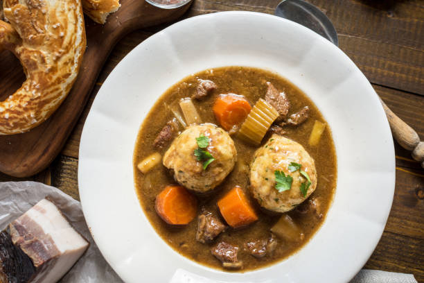 istock Scandinavian Venison Hunters Stew with Bacon and Onion Dumplings 951524378