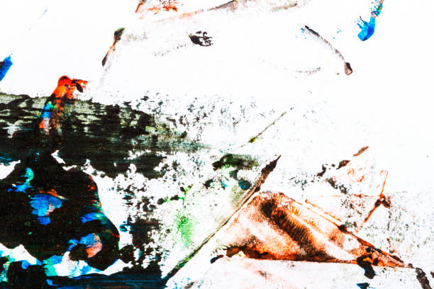 istock Abstract colorful hand painted background 951530124