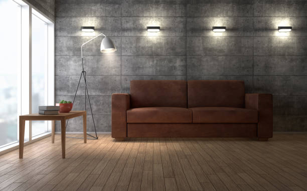 istock Contemporary living room loft interior 951539520