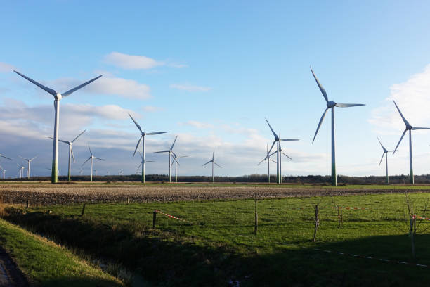 istock Windmills power plant in rural landscape, Germany 951539550
