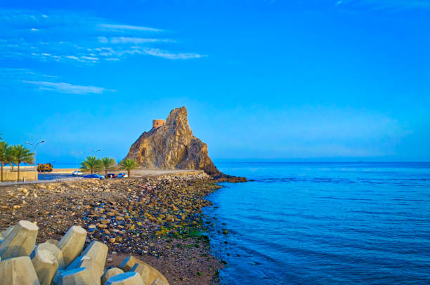 istock Watchtower on a hill on Muscat coastline 951540468