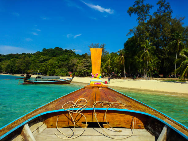 istock Boat to Koh Bulone island beach, Satun 951541036