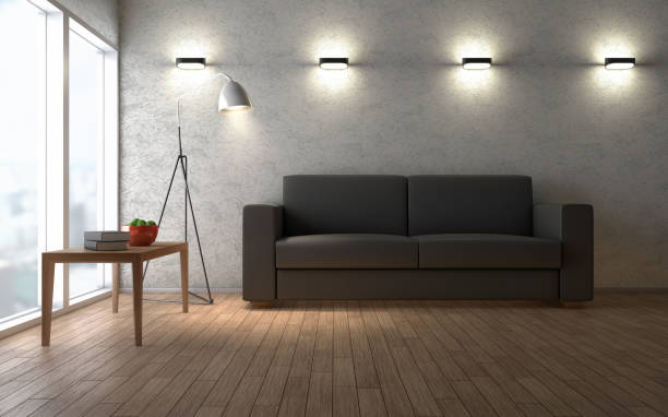 istock Contemporary living room loft interior 951542036