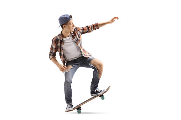 istock Teenage skater doing a manual 951542116