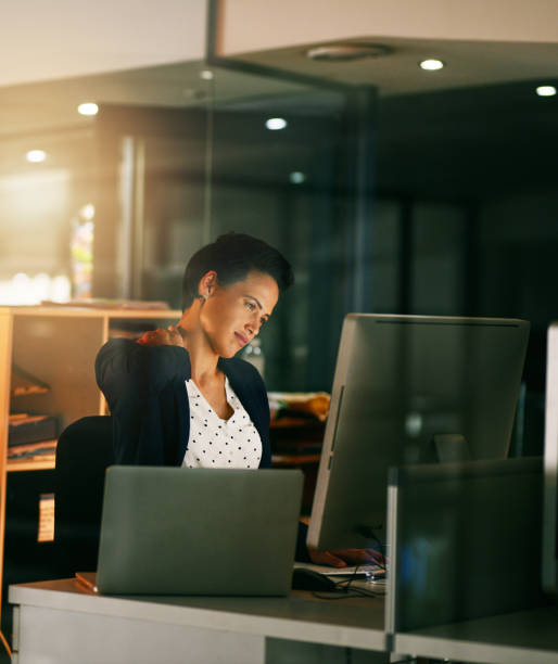 istock Feeling the tension of a long workday 951545740