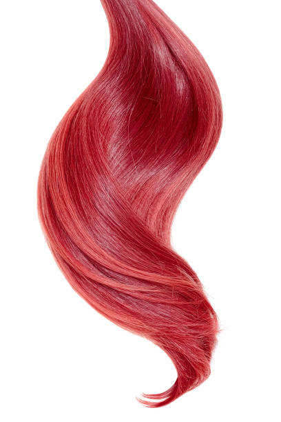 istock Red natural hair on white background 951550406