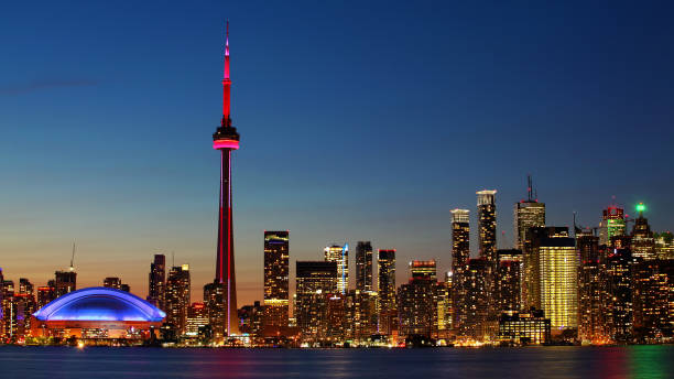 istock Downtown Toronto, Canada city center at sunset 951551066